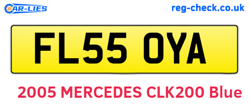 FL55OYA are the vehicle registration plates.