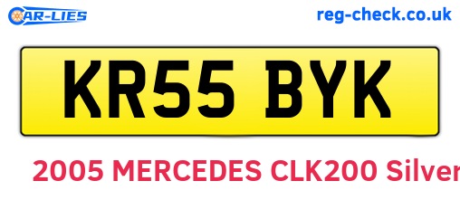 KR55BYK are the vehicle registration plates.