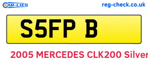 S5FPB are the vehicle registration plates.