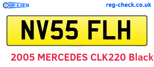 NV55FLH are the vehicle registration plates.