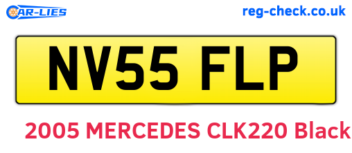 NV55FLP are the vehicle registration plates.