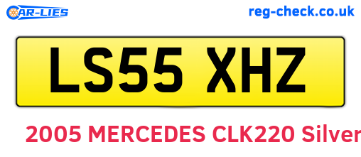 LS55XHZ are the vehicle registration plates.