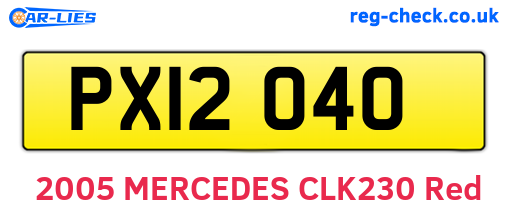 PXI2040 are the vehicle registration plates.