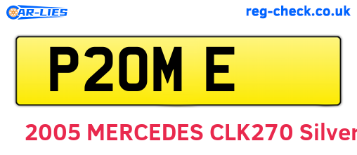 P2OME are the vehicle registration plates.