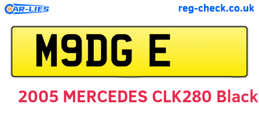 M9DGE are the vehicle registration plates.