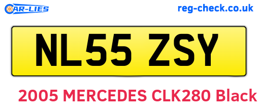 NL55ZSY are the vehicle registration plates.