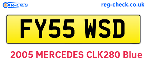 FY55WSD are the vehicle registration plates.