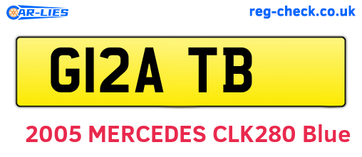 G12ATB are the vehicle registration plates.