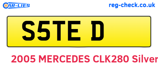 S5TED are the vehicle registration plates.