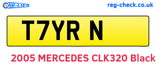T7YRN are the vehicle registration plates.