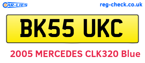 BK55UKC are the vehicle registration plates.