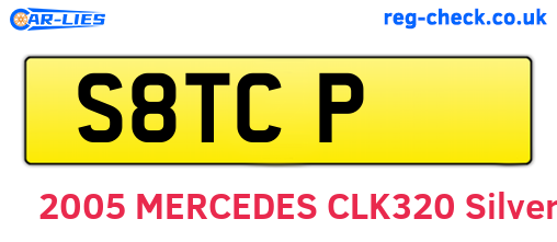 S8TCP are the vehicle registration plates.