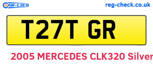 T27TGR are the vehicle registration plates.