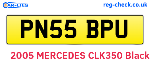 PN55BPU are the vehicle registration plates.
