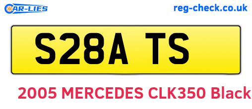 S28ATS are the vehicle registration plates.