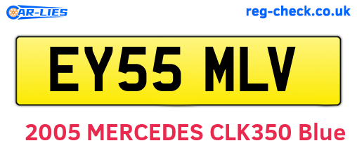 EY55MLV are the vehicle registration plates.