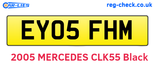 EY05FHM are the vehicle registration plates.