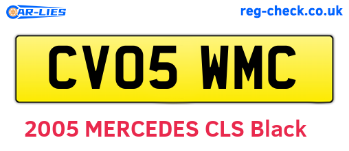 CV05WMC are the vehicle registration plates.