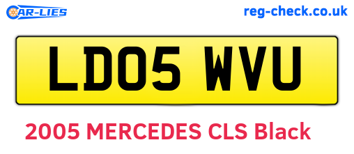LD05WVU are the vehicle registration plates.