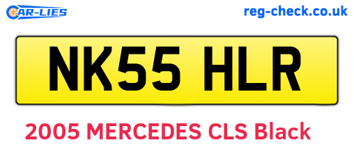 NK55HLR are the vehicle registration plates.