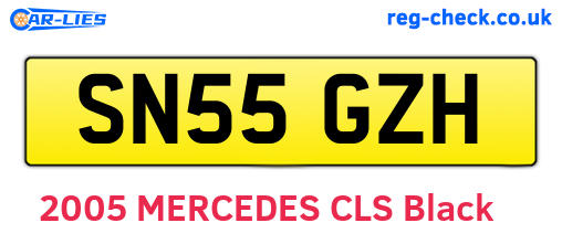 SN55GZH are the vehicle registration plates.