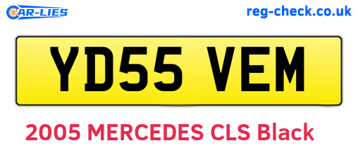YD55VEM are the vehicle registration plates.