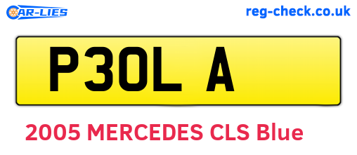 P3OLA are the vehicle registration plates.