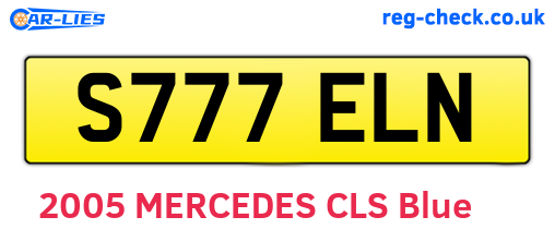 S777ELN are the vehicle registration plates.
