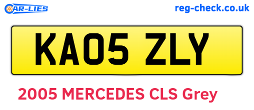 KA05ZLY are the vehicle registration plates.