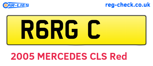 R6RGC are the vehicle registration plates.