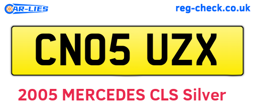 CN05UZX are the vehicle registration plates.