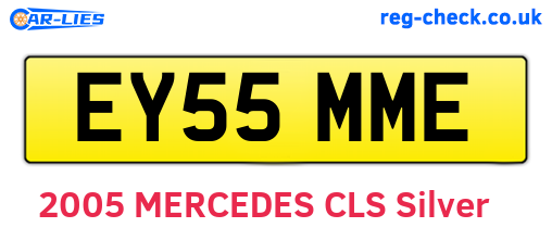 EY55MME are the vehicle registration plates.