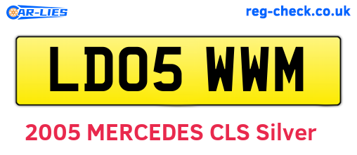 LD05WWM are the vehicle registration plates.