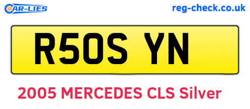 R50SYN are the vehicle registration plates.