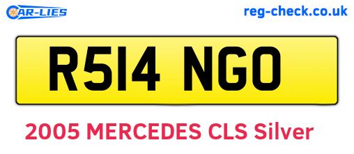 R514NGO are the vehicle registration plates.