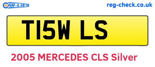 T15WLS are the vehicle registration plates.