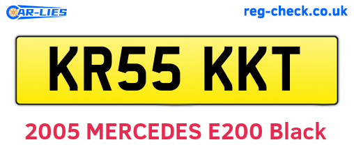 KR55KKT are the vehicle registration plates.