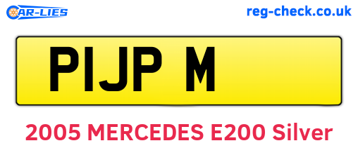 P1JPM are the vehicle registration plates.