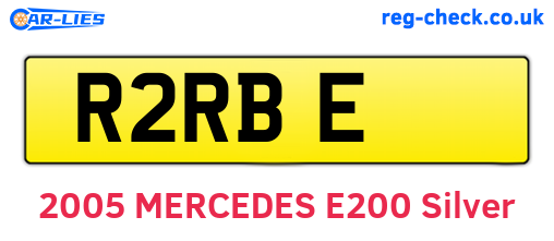 R2RBE are the vehicle registration plates.