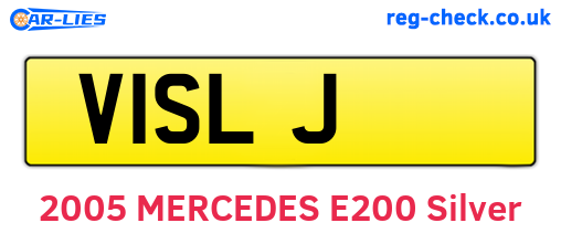 V1SLJ are the vehicle registration plates.
