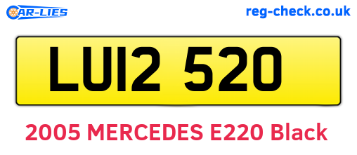 LUI2520 are the vehicle registration plates.