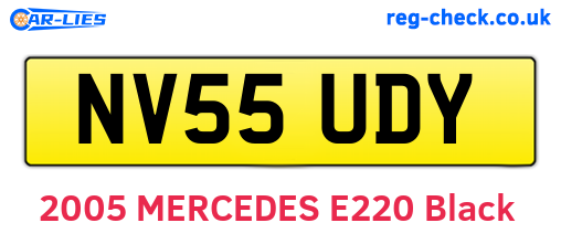 NV55UDY are the vehicle registration plates.