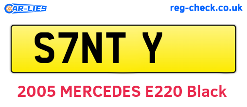 S7NTY are the vehicle registration plates.