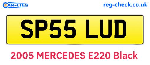 SP55LUD are the vehicle registration plates.