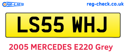 LS55WHJ are the vehicle registration plates.