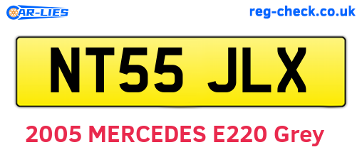 NT55JLX are the vehicle registration plates.