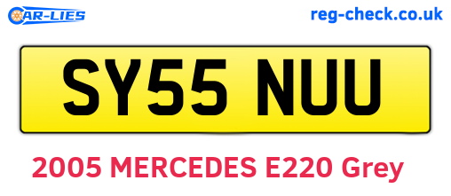 SY55NUU are the vehicle registration plates.