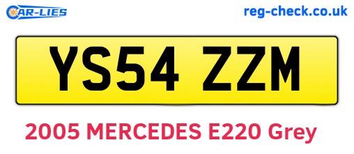 YS54ZZM are the vehicle registration plates.