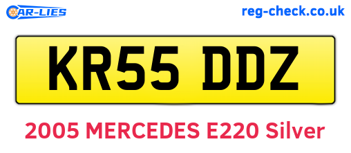 KR55DDZ are the vehicle registration plates.