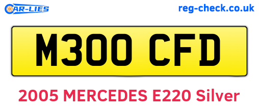 M300CFD are the vehicle registration plates.
